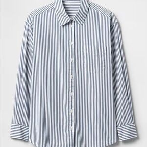 GAP Classic Blue and White Striped Shirt
